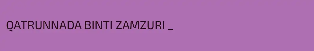 QATRUNNADA BINTI ZAMZURI _